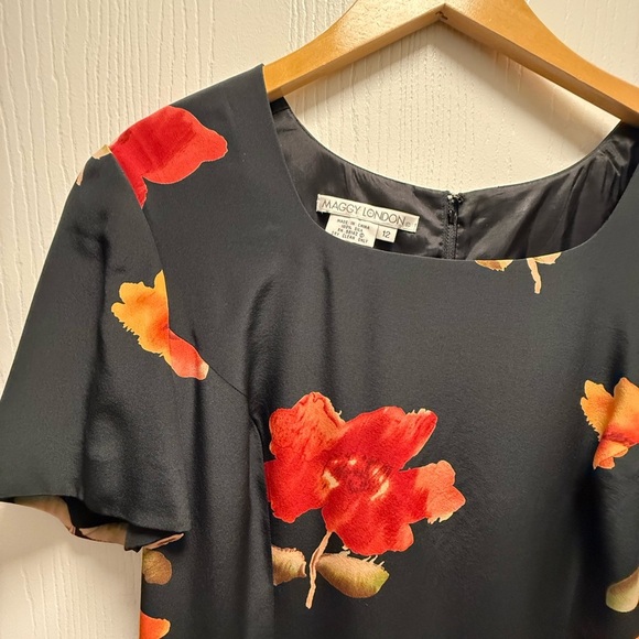 Maggy London Floral Black Dress - Picture 2 of 5